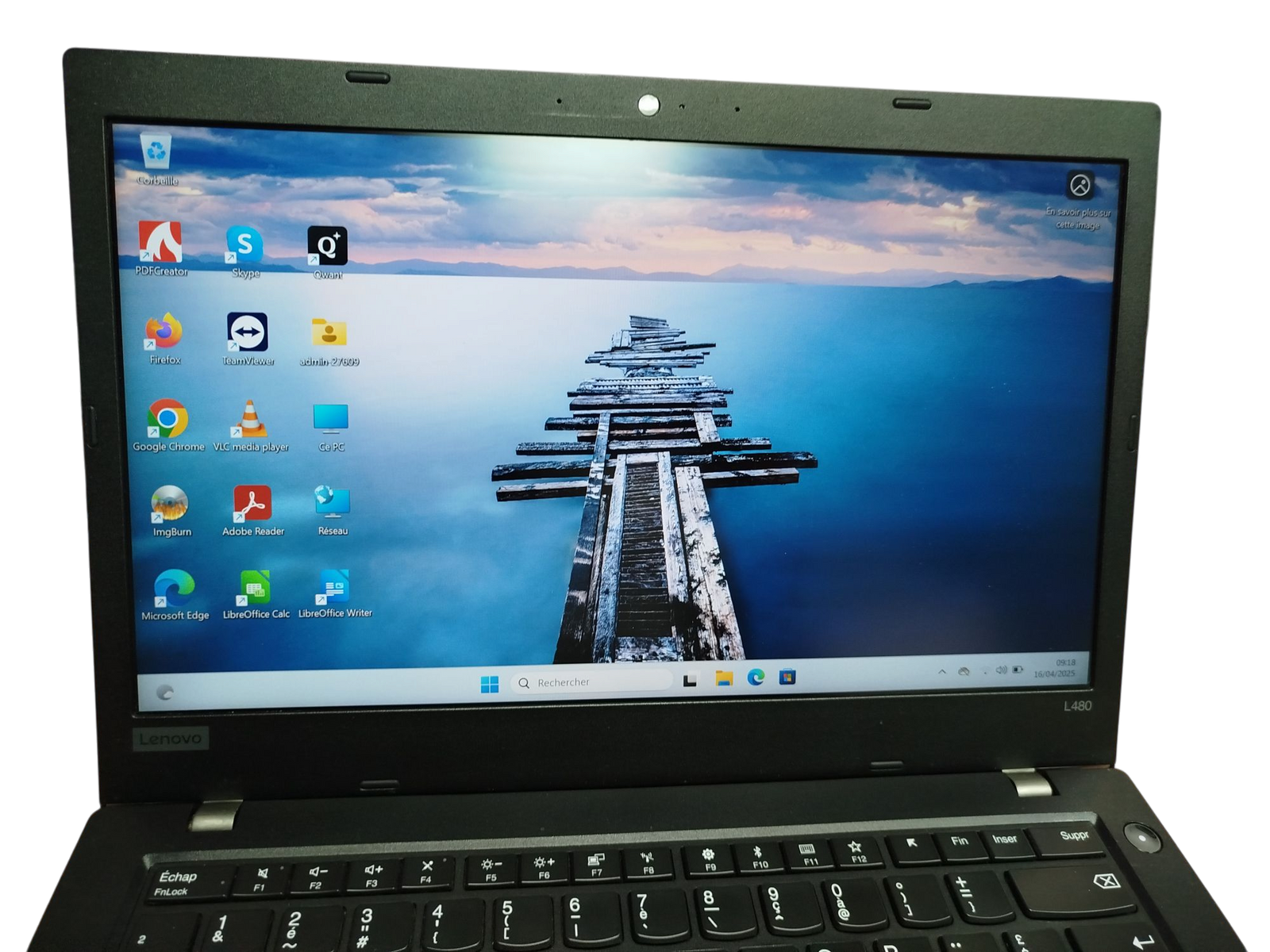 LENOVO L480 - INTEL CORE I7 8ème G - 1.8 GHz - 256 Go SSD - 16 Go RAM - 14