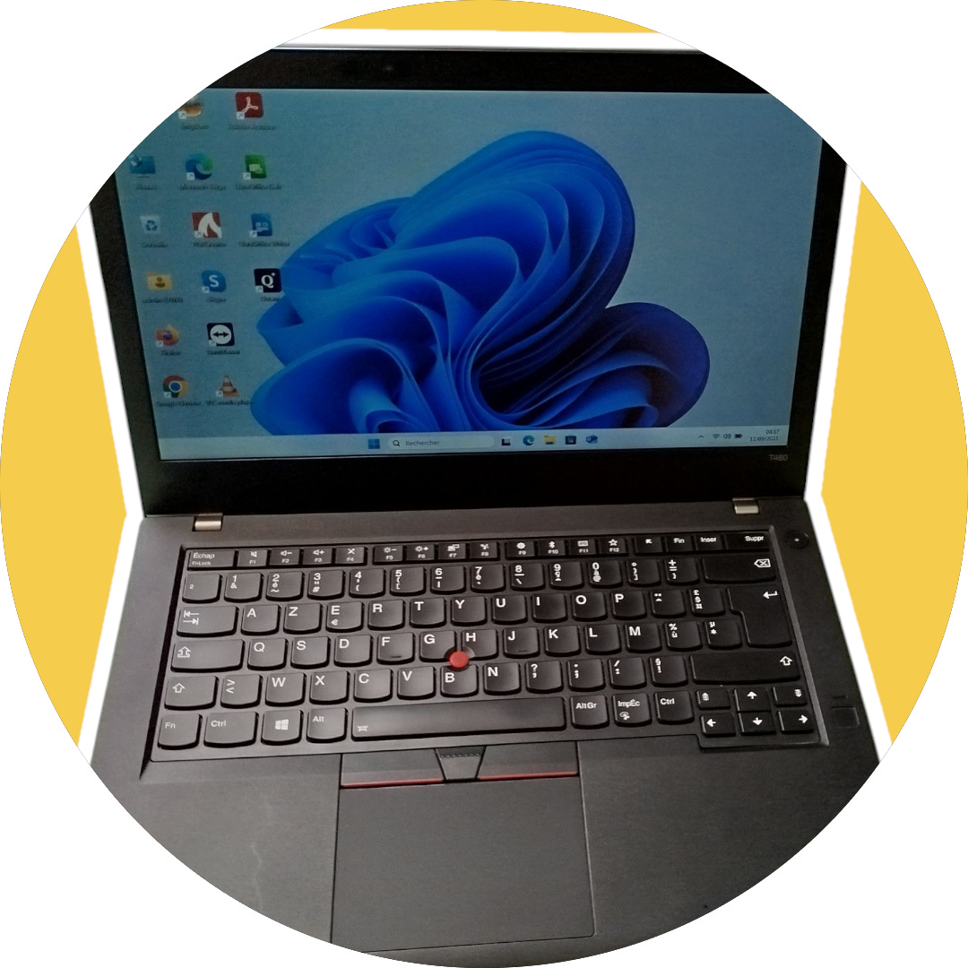 LENOVO T480 - Core i5 8éme Gén - 1,6 GHz - 256 / 512 Go SSD - 8 / 16 Go RAM - 14