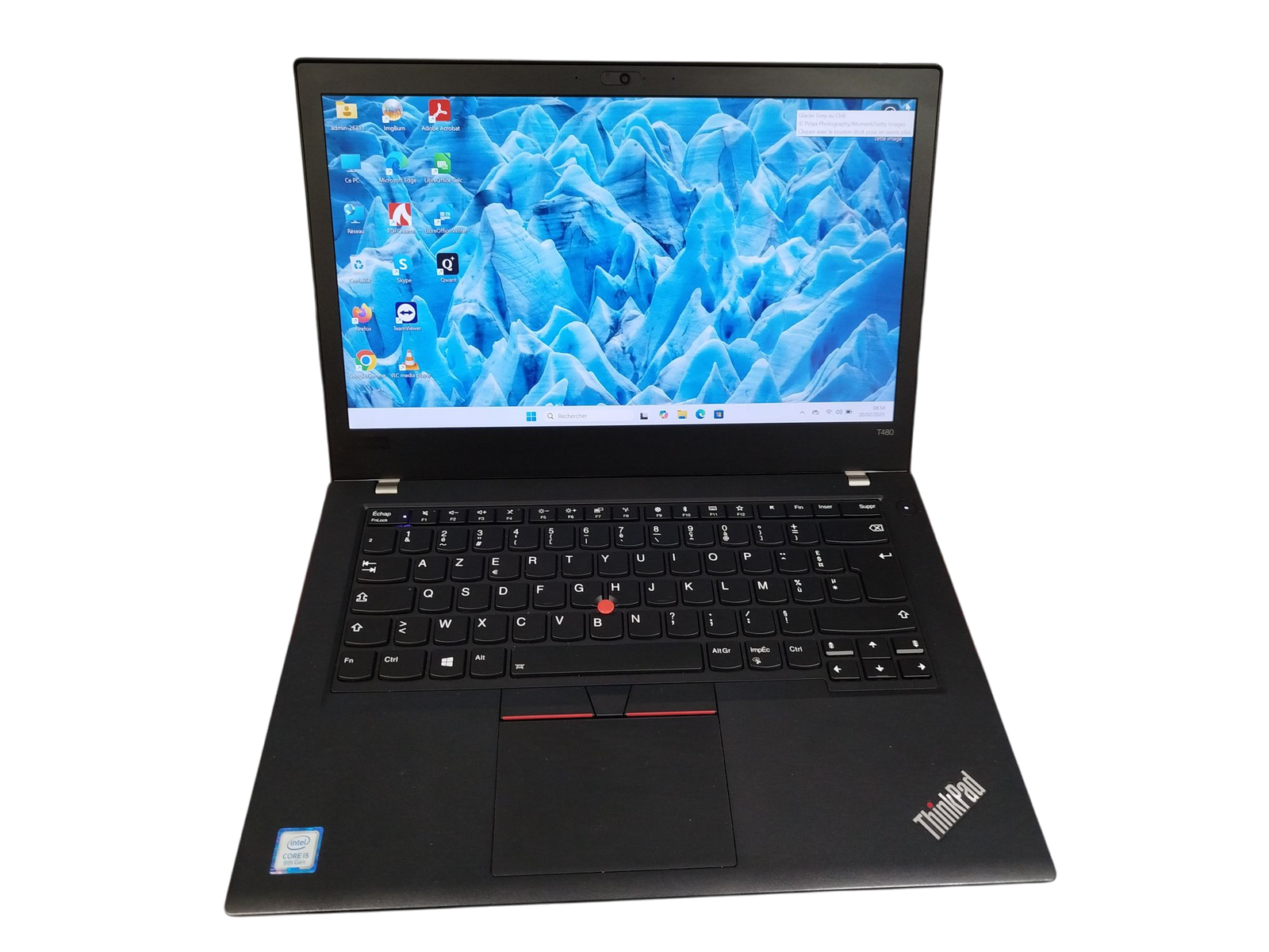 Ordinateur portable reconditionné Lenovo T480 - Actif Azur