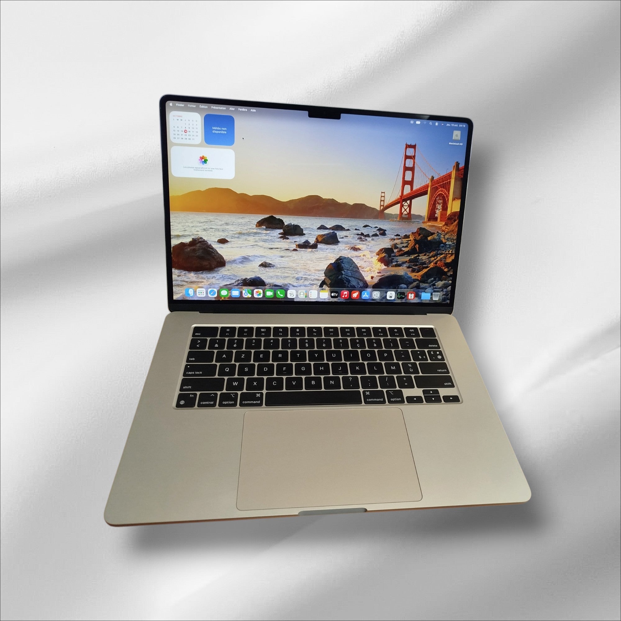 MacBook Air - 15.3" - M2 - 3.5 Ghz - 8 Go RAM 256 Go SSD (2023) GPU 10- Grade A
