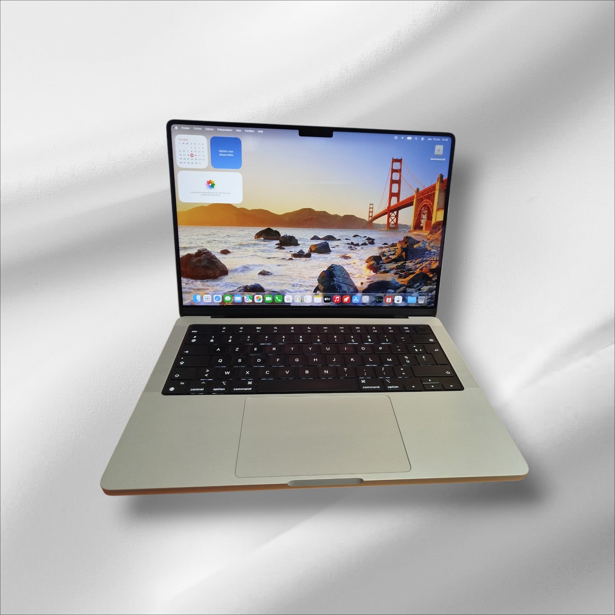 MacBook Pro Retina 14" M1 Pro 3,2 Ghz 16 Go RAM 1 To SSD (2021) - Grade A