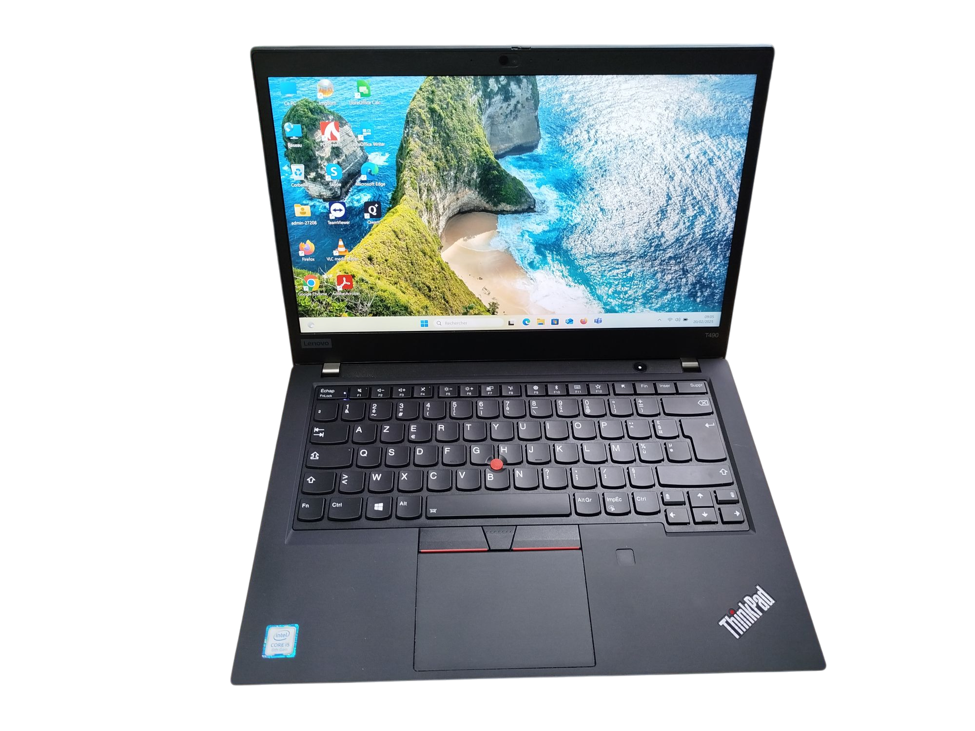 T490 - Lenovo - actif azur - PC reconditionné
