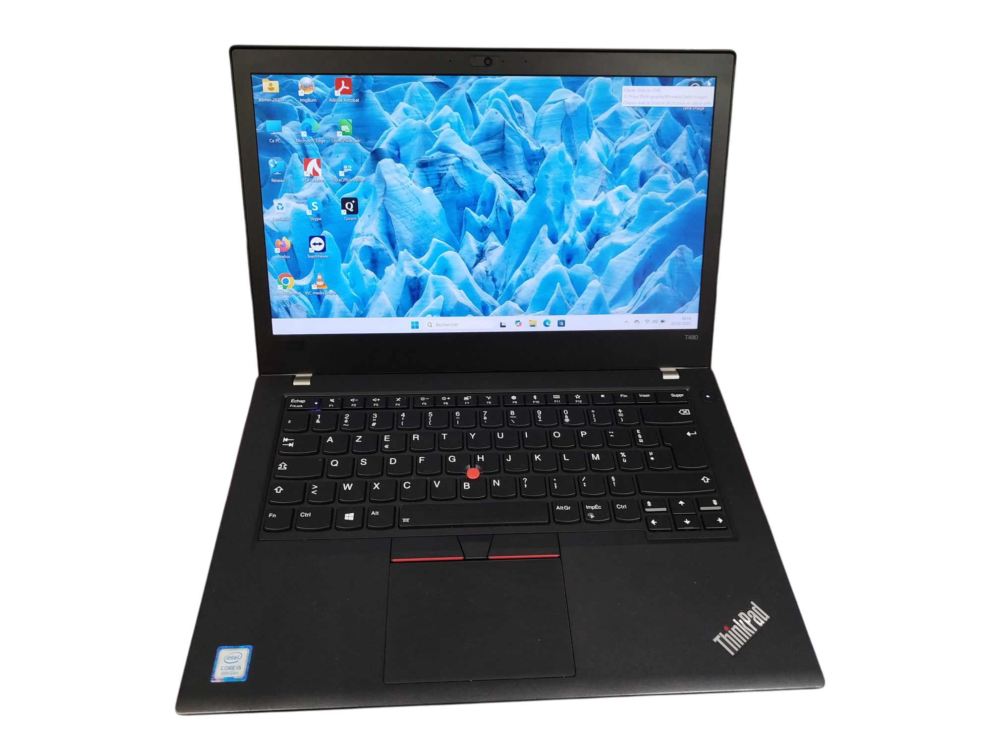 LENOVO T480 - Core i7 8ème Gén - 1,9 GHz - 512 Go SSD - 16 / 32 Go RAM - 14"